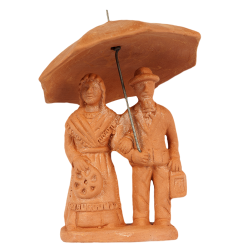 Couple with umbrella