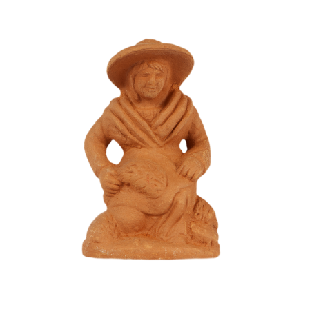 Femme à la lavande à genoux  7 cm à peindre